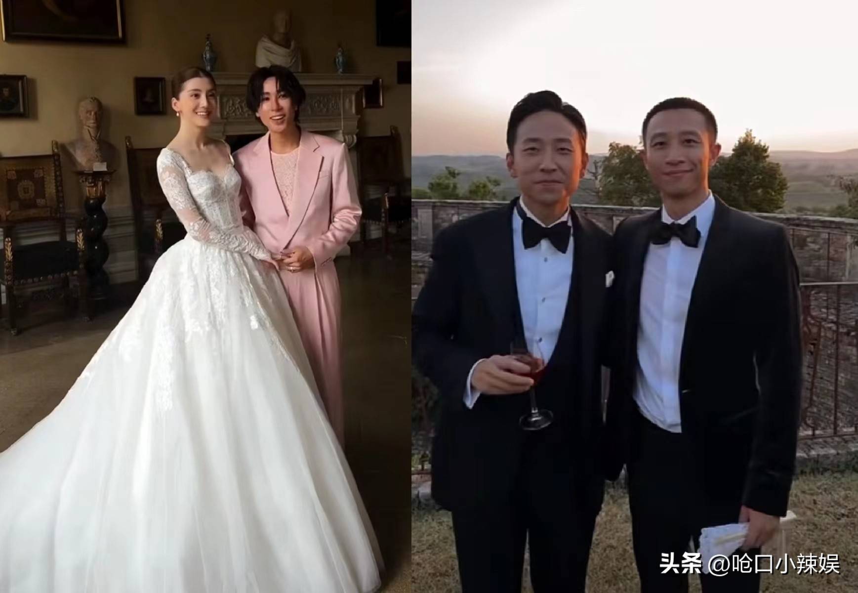 朴素婚纱遭嘲笑网友：一件珠宝都没有？CQ9电子平台吴千语大婚现场照翻车(图14)